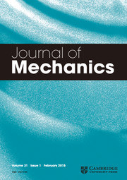 Journal of Mechanics Volume 31 - Issue 1 -