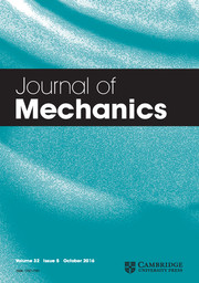 Journal of Mechanics Volume 32 - Issue 5 -