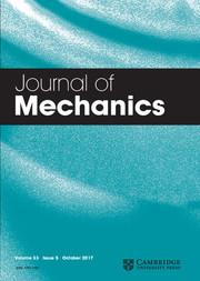 Journal of Mechanics Volume 33 - Issue 5 -