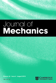 Journal of Mechanics Volume 34 - Issue 4 -