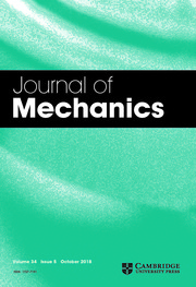 Journal of Mechanics Volume 34 - Issue 5 -