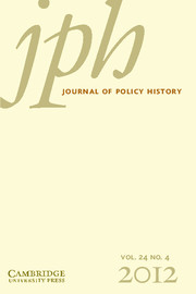 Journal of Policy History Volume 24 - Issue 4 -