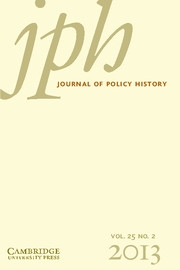 Journal of Policy History Volume 25 - Issue 2 -