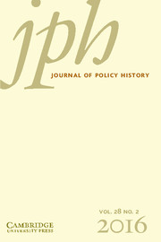 Journal of Policy History Volume 28 - Issue 2 -