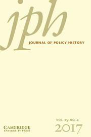 Journal of Policy History Volume 29 - Issue 4 -