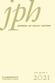 Journal of Policy History Volume 33 - Issue 2 -