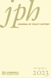 Journal of Policy History Volume 35 - Issue 2 -