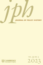 Journal of Policy History Volume 35 - Issue 3 -
