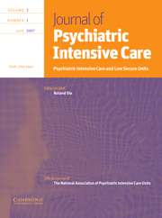 Journal of Psychiatric Intensive Care Volume 3 - Issue 1 -