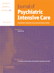 Journal of Psychiatric Intensive Care Volume 3 - Issue 2 -