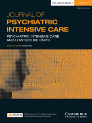 Journal of Psychiatric Intensive Care Volume 6 - Issue 1 -
