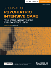 Journal of Psychiatric Intensive Care Volume 6 - Issue 2 -