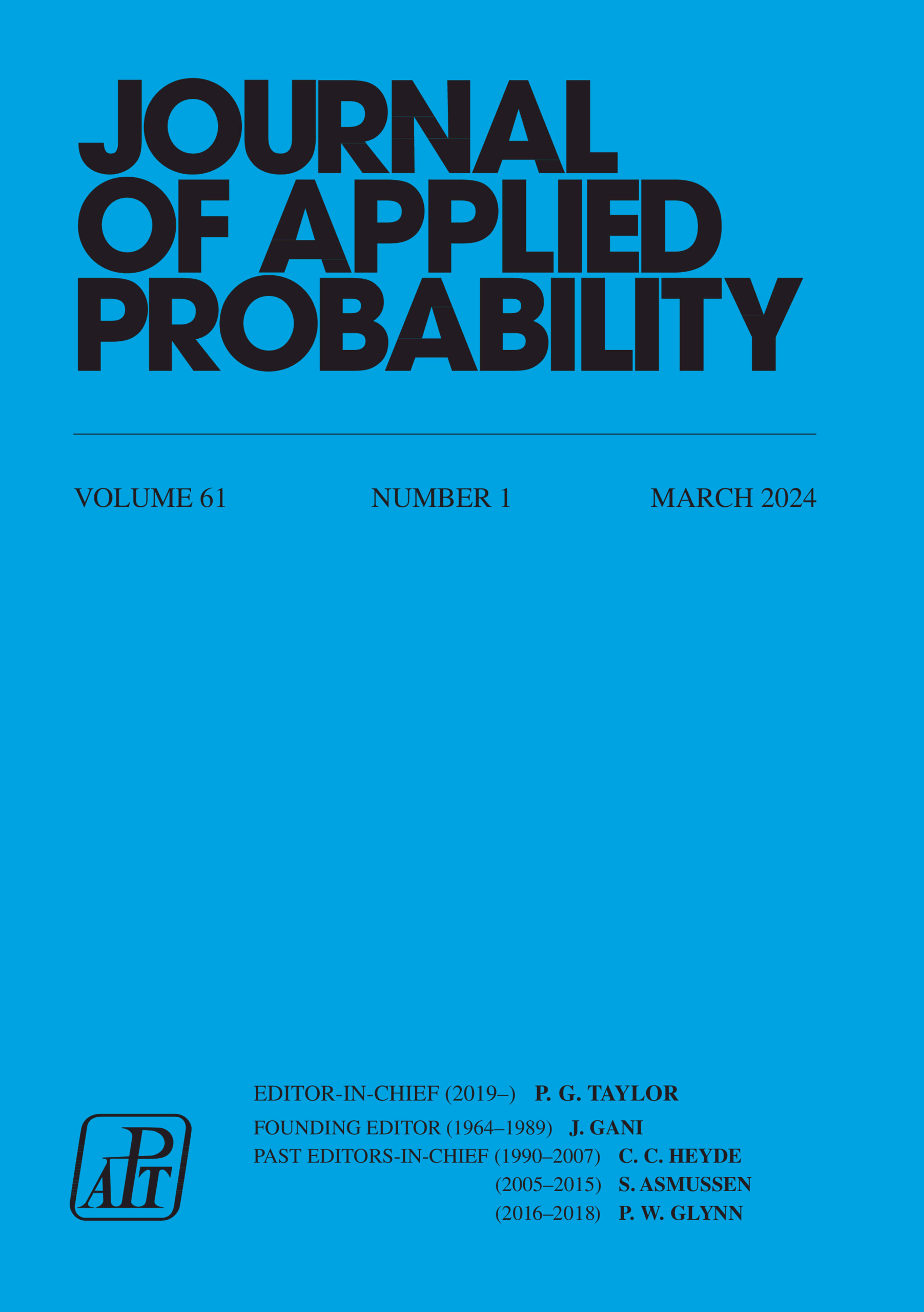 Journal of Applied Probability Volume 61 - Issue 1 -
