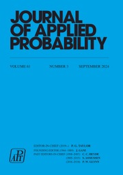 Journal of Applied Probability Volume 61 - Issue 3 -