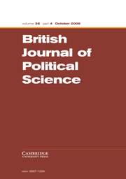 British Journal of Political Science Volume 38 - Issue 4 -