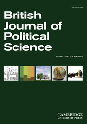 British Journal of Political Science Volume 42 - Issue 4 -