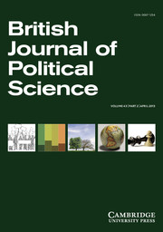 British Journal of Political Science Volume 43 - Issue 2 -