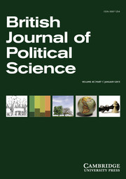 British Journal of Political Science Volume 45 - Issue 1 -
