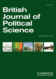 British Journal of Political Science Volume 47 - Issue 3 -