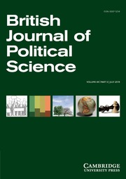 British Journal of Political Science Volume 49 - Issue 3 -