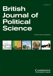 British Journal of Political Science Volume 49 - Issue 4 -