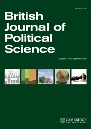 British Journal of Political Science Volume 52 - Issue 4 -