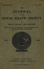 Journal of the Royal Asiatic Society Volume 65 - Issue 3 -