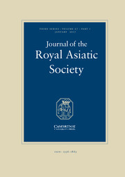 Journal Of The Royal Asiatic Society: Volume 27 - | Cambridge Core