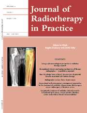 Journal of Radiotherapy in Practice Volume 4 - Issue 1 -