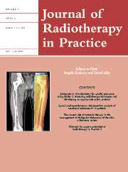 Journal of Radiotherapy in Practice Volume 4 - Issue 4 -
