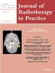 Journal of Radiotherapy in Practice Volume 5 - Issue 1 -
