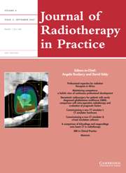 Journal of Radiotherapy in Practice Volume 6 - Issue 3 -
