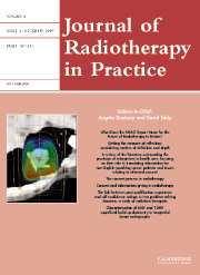 Journal of Radiotherapy in Practice Volume 6 - Issue 4 -