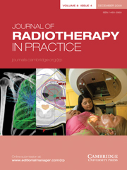 Journal of Radiotherapy in Practice Volume 8 - Issue 4 -