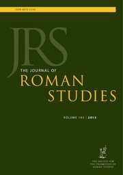 The Journal of Roman Studies Volume 103 - Issue  -