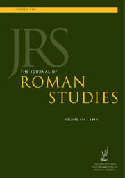 The Journal of Roman Studies Volume 104 - Issue  -