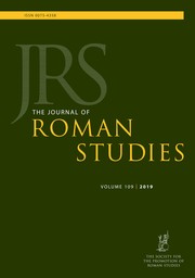The Journal of Roman Studies Volume 109 - Issue  -
