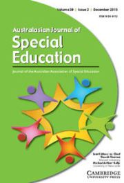 Australasian Journal of Special and Inclusive Education Volume 39 - Issue 2 -