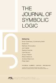 The Journal of Symbolic Logic Volume 80 - Issue 2 -