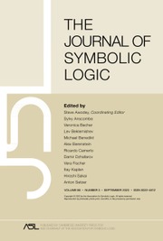The Journal of Symbolic Logic Volume 88 - Issue 3 -