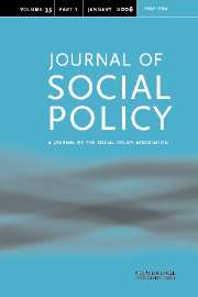 Journal of Social Policy Volume 35 - Issue 1 -