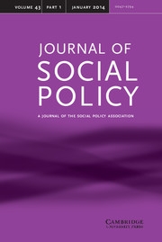 Journal of Social Policy Volume 43 - Issue 1 -