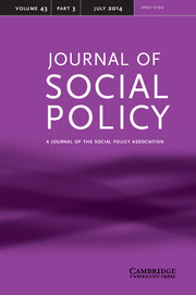 Journal of Social Policy Volume 43 - Issue 3 -