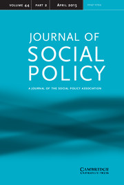 Journal of Social Policy Volume 44 - Issue 2 -
