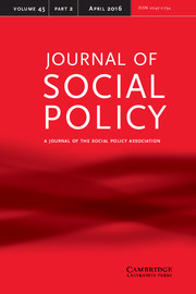 Journal of Social Policy Volume 45 - Issue 2 -