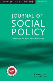 Journal of Social Policy Volume 46 - Issue 2 -