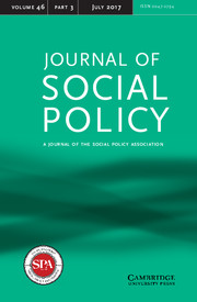 Journal of Social Policy Volume 46 - Issue 3 -