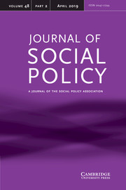 Journal of Social Policy Volume 48 - Issue 2 -