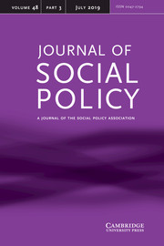 Journal of Social Policy Volume 48 - Issue 3 -
