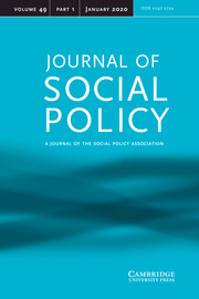 Journal of Social Policy Volume 49 - Issue 1 -